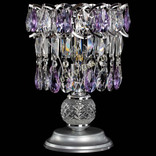 Настольная лампа Астра №1 фиолетовая в Самаре Гусь Хрустальный