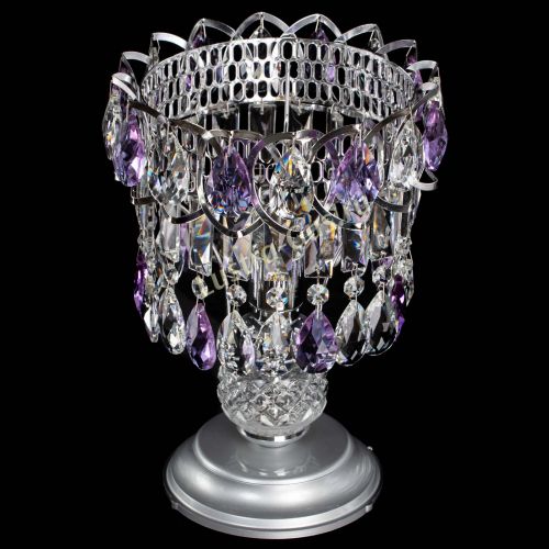 Настольная лампа Астра №1 фиолетовая в Самаре Гусь Хрустальный