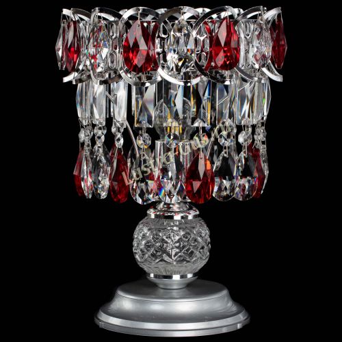 Настольная лампа Астра №1 красная в Самаре Гусь Хрустальный