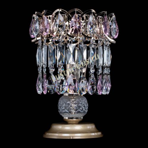 Настольная лампа Астра №1 розовая в Самаре Гусь Хрустальный