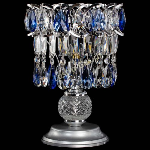 Настольная лампа Астра №1 синяя в Самаре Гусь Хрустальный