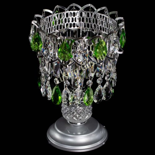 Настольная лампа Астра №1 зеленая в Самаре Гусь Хрустальный