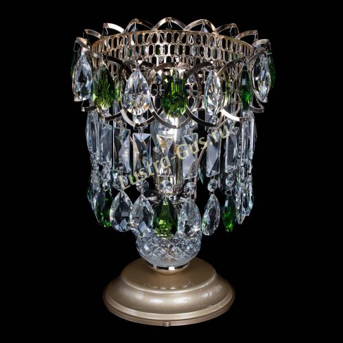 Настольная лампа Астра №1 зеленая в Самаре Гусь Хрустальный