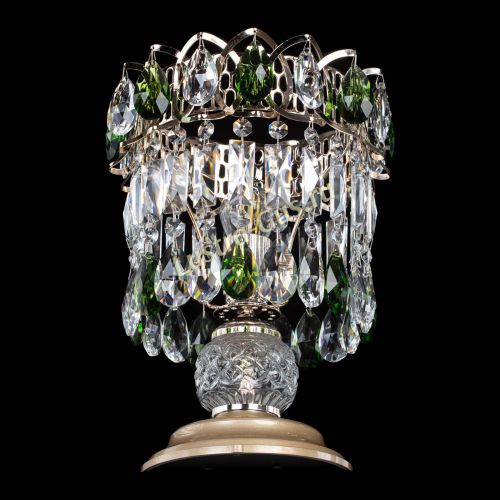 Настольная лампа Астра №1 зеленая в Самаре Гусь Хрустальный