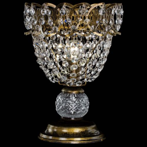 Настольная лампа Астра ажур №1 под бронзу в Самаре Гусь Хрустальный