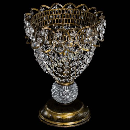 Настольная лампа Астра ажур №1 под бронзу в Самаре Гусь Хрустальный