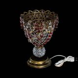 Настольная лампа Астра ажур №1 под бронзу Красная в Самаре