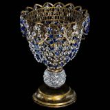 Настольная лампа Астра ажур №1 под бронзу Синяя в Самаре