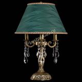 Бронзовая настольная лампа Аврора №3 Баден с абажуром в Самаре