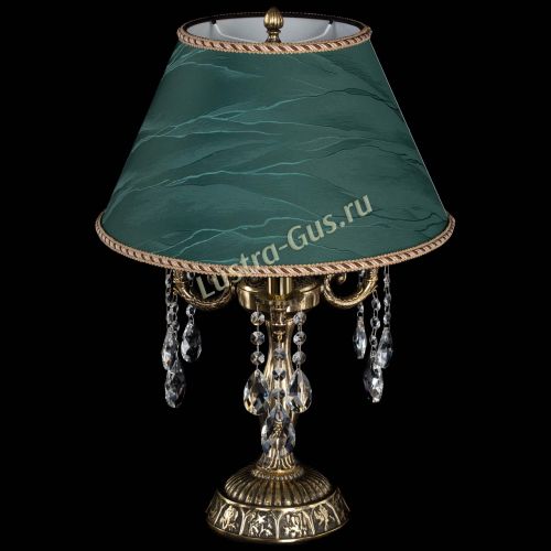 Бронзовая настольная лампа Аврора №3 Журавлик с абажуром в Самаре Бронзовая настольная лампа Аврора №3 Журавлик с абажуром в Самаре
