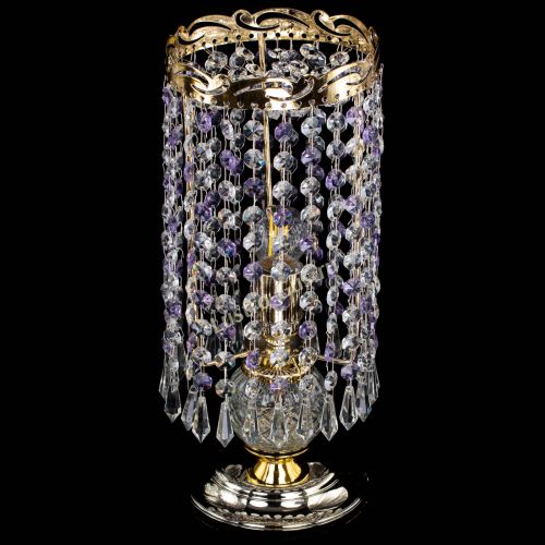 Настольная лампа Диана Карандаш фиолетовая в Самаре Гусь Хрустальный