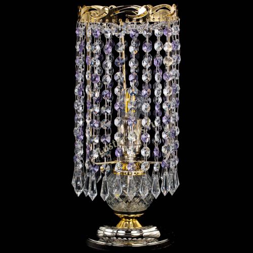 Настольная лампа Диана Карандаш фиолетовая в Самаре Гусь Хрустальный