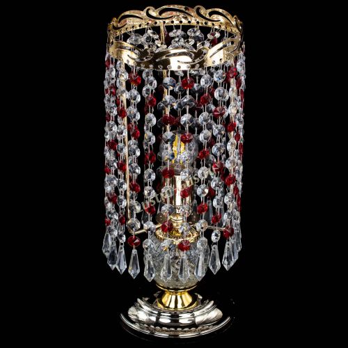 Настольная лампа Диана Карандаш красная в Самаре Гусь Хрустальный