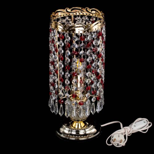Настольная лампа Диана Карандаш красная в Самаре Гусь Хрустальный