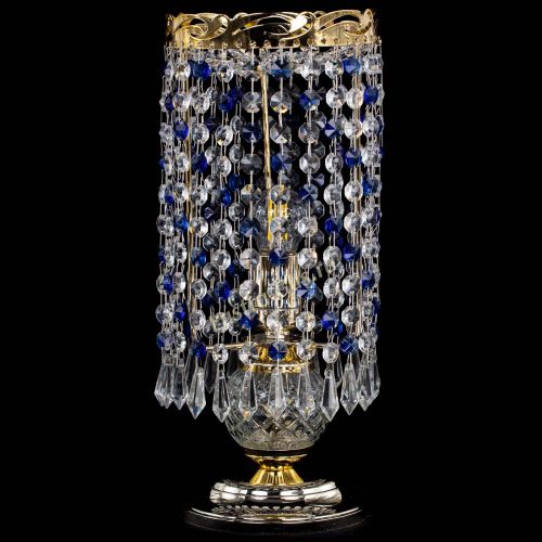 Настольная лампа Диана Карандаш синяя в Самаре Гусь Хрустальный