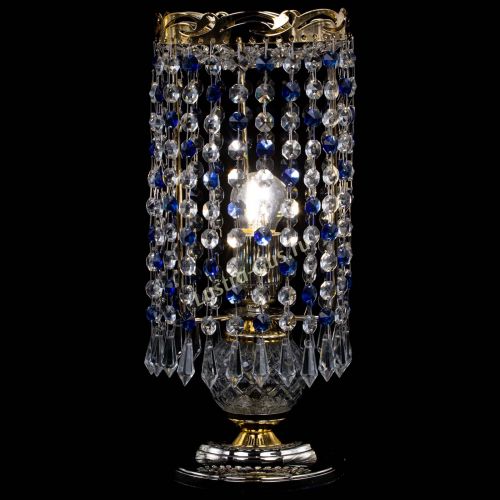 Настольная лампа Диана Карандаш синяя в Самаре Гусь Хрустальный