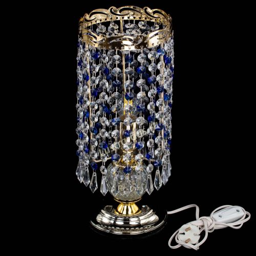 Настольная лампа Диана Карандаш синяя в Самаре Гусь Хрустальный