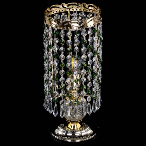 Настольная лампа Диана Карандаш зеленая в Самаре Гусь Хрустальный