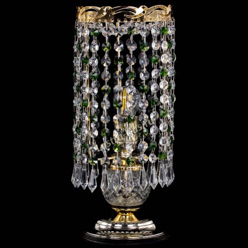 Настольная лампа Диана Карандаш зеленая в Самаре Гусь Хрустальный