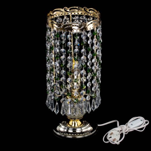 Настольная лампа Диана Карандаш зеленая в Самаре Гусь Хрустальный