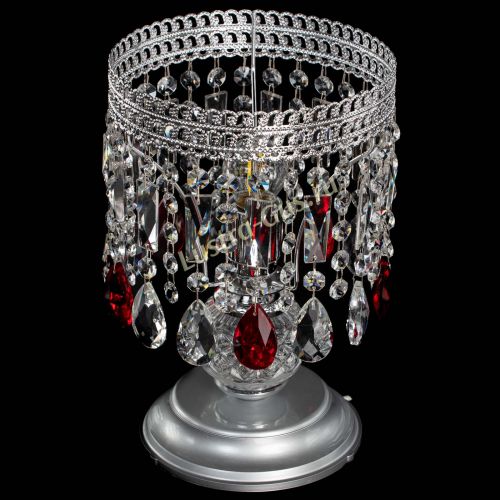 Настольная лампа Флоренция №1 красная в Самаре Гусь Хрустальный