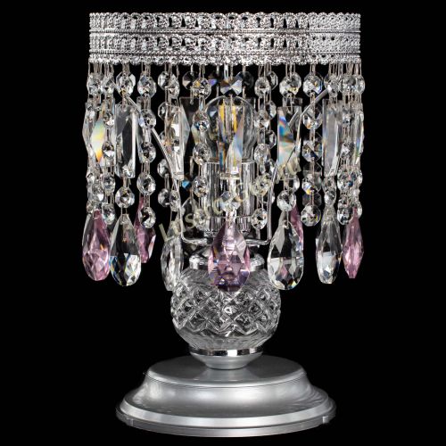 Настольная лампа Флоренция №1 розовая в Самаре Гусь Хрустальный