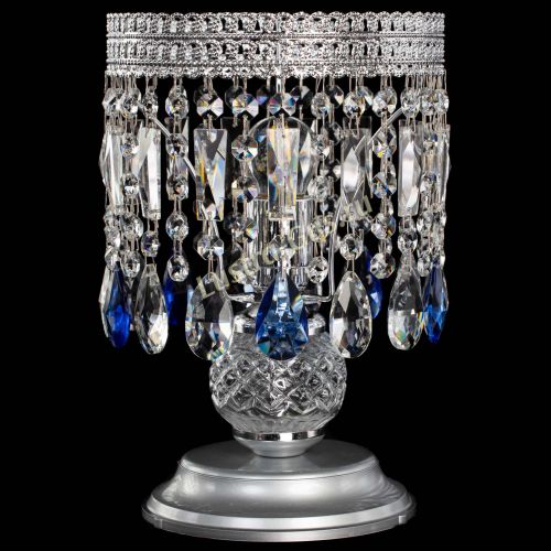 Настольная лампа Флоренция №1 синяя в Самаре Гусь Хрустальный