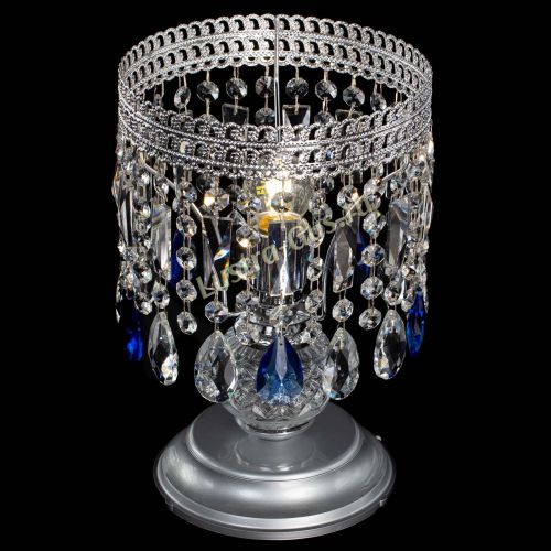 Настольная лампа Флоренция №1 синяя в Самаре Гусь Хрустальный