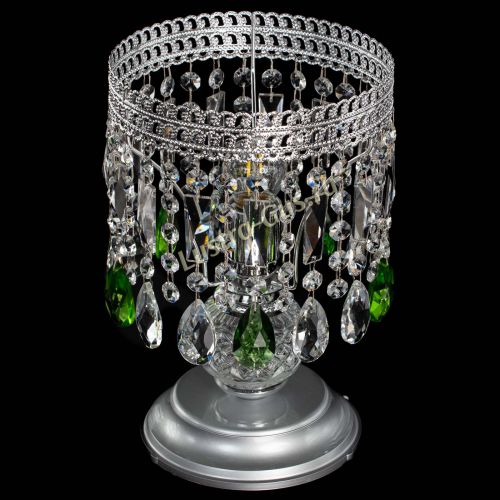 Настольная лампа Флоренция №1 зеленая в Самаре Гусь Хрустальный