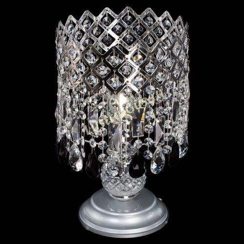 Настольная лампа Корона №1 черная в Самаре Гусь Хрустальный