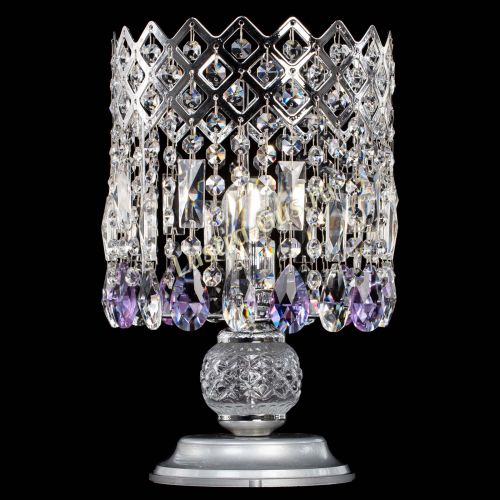 Настольная лампа Корона №1 фиолетовая в Самаре Гусь Хрустальный