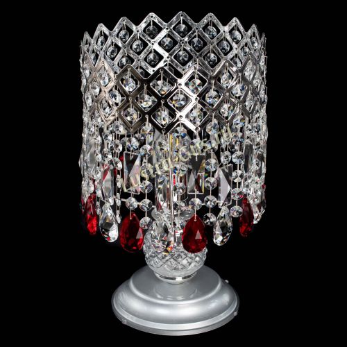 Настольная лампа Корона №1 красная в Самаре Гусь Хрустальный