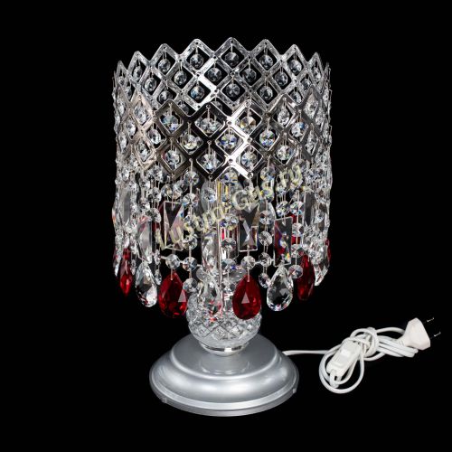 Настольная лампа Корона №1 красная в Самаре Гусь Хрустальный