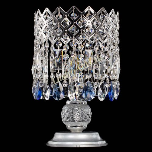 Настольная лампа Корона №1 синяя в Самаре Гусь Хрустальный