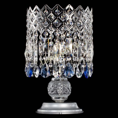 Настольная лампа Корона №1 синяя в Самаре Гусь Хрустальный