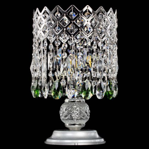 Настольная лампа Корона №1 зеленая в Самаре Гусь Хрустальный