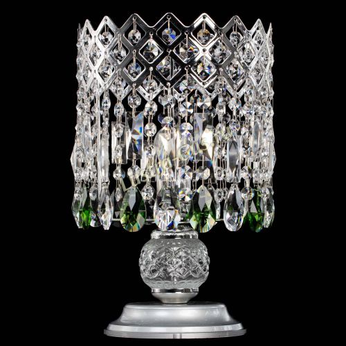 Настольная лампа Корона №1 зеленая в Самаре Гусь Хрустальный