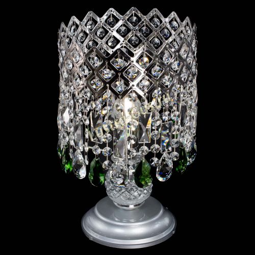 Настольная лампа Корона №1 зеленая в Самаре Гусь Хрустальный