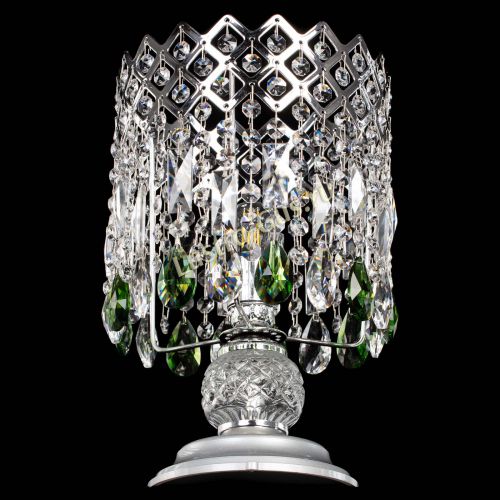 Настольная лампа Корона №1 зеленая в Самаре Гусь Хрустальный