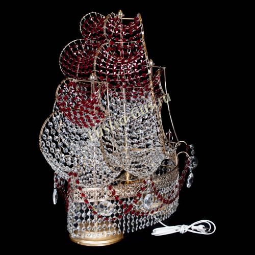 Настольная лампа Корвет № 2 Венеция красный в Самаре Гусь Хрустальный