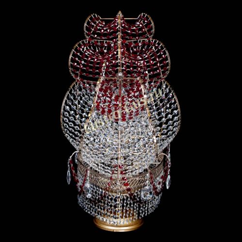 Настольная лампа Корвет № 2 Венеция красный в Самаре Гусь Хрустальный