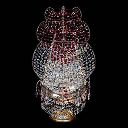 Настольная лампа Корвет № 2 Венеция красный в Самаре Гусь Хрустальный