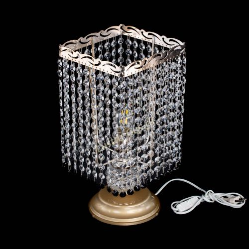 Настольная лампа Квадрат оптикон №1 черная в Самаре Гусь Хрустальный