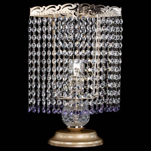 Настольная лампа Квадрат оптикон №1 фиолетовая в Самаре Гусь Хрустальный
