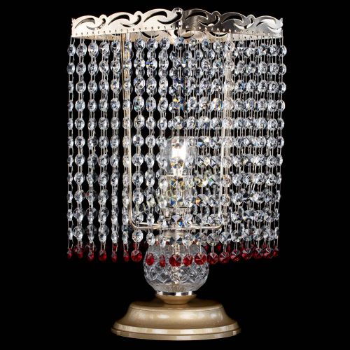 Настольная лампа Квадрат оптикон №1 красная в Самаре Гусь Хрустальный