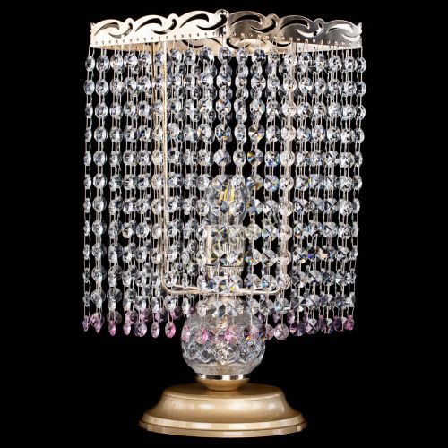 Настольная лампа Квадрат оптикон №1 розовая в Самаре Гусь Хрустальный