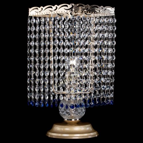 Настольная лампа Квадрат оптикон №1 синяя в Самаре Гусь Хрустальный