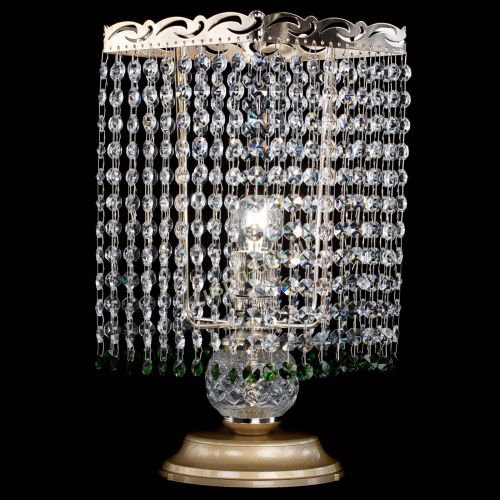 Настольная лампа Квадрат оптикон №1 зеленая в Самаре Гусь Хрустальный