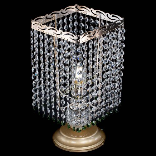 Настольная лампа Квадрат оптикон №1 зеленая в Самаре Гусь Хрустальный