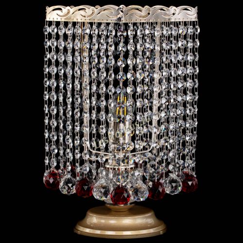 Настольная лампа Квадрат шар красная в Самаре Гусь Хрустальный